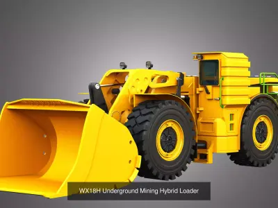 AD63 - WX18H Underground Mining Vehicles 2 in 1 3D Model Pack