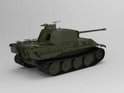 Panther tank 3D model get