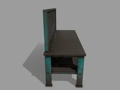 workbench bench Low-poly 3D model purchase