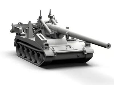  Artillery M107 self-propelled gun US 3D print model