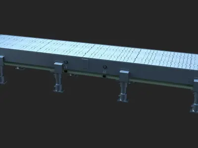 conveyor belt 3D model by fusionx