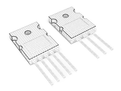 Electronic component 08 3D model