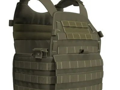 Military Bulletproof Vest LBT 6094 - Marvelous Designer 3D model