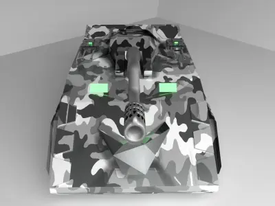 Tank future sci-fi 3D 3D model