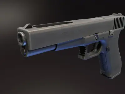Eda G17L Pistol Low-poly 3D model