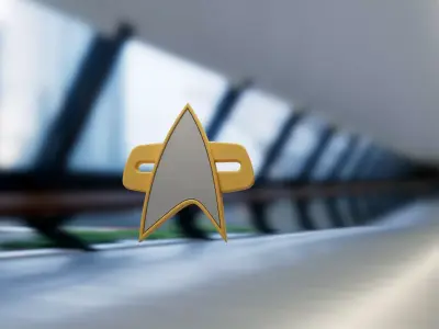 Star Trek DS9 Badge 3D model