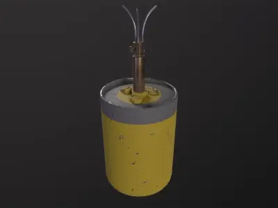 Sprengen Mine 3D Model Low-poly 3D model