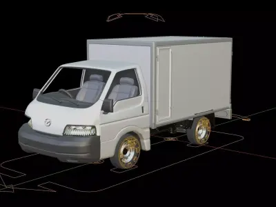 Mazda Bongo Box Truck 3D model