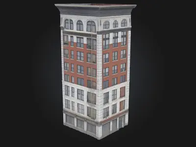 Urban Cornerstone  The Architectural Anchor of a Modern City  3D model