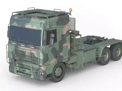 DAF Tropco Truck  Low-poly 3D model