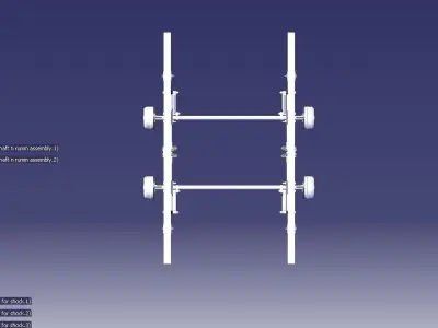 Trailer axle for Tikitrailer Free 3D model