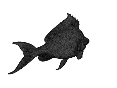 Stylized Robotic Angler Fish Model 3D model