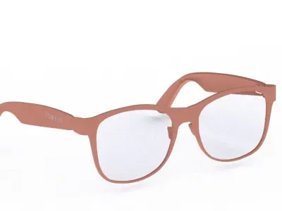 new wayfarer optics  Low-poly 3D model