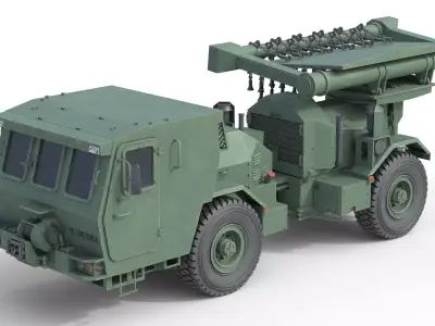 Hydrema 910 Mine Clearing Vehicle   Low-poly 3D model