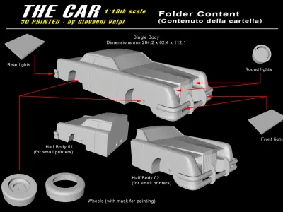 THE CAR toy 3D print model