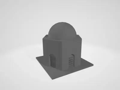 KUMBET mosque Low-poly 3D model