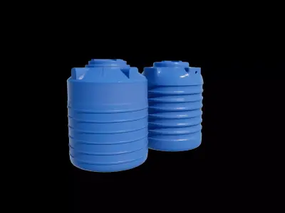 plastic water tank 06 3D model