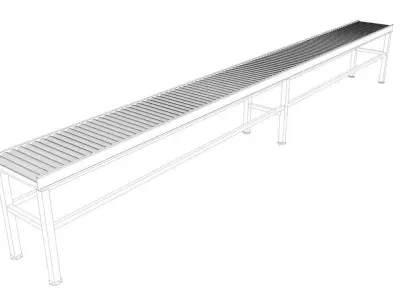 Roller Conveyor Low-poly 3D model purchase