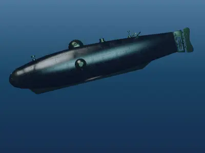 Ictineo submarine 3D model