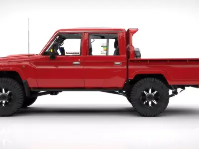 TOYOTA LAND CRUISER J79 GR  Low-poly 3D model