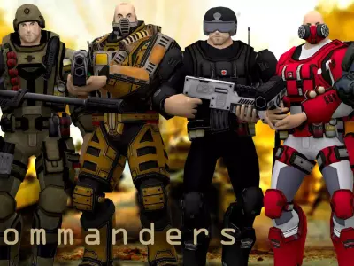 3DRT - X-Commanders Low-poly 3D model