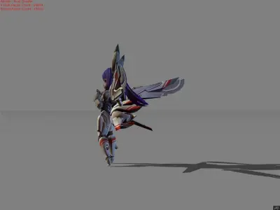 Nana Mecha Baby Low-poly 3D model