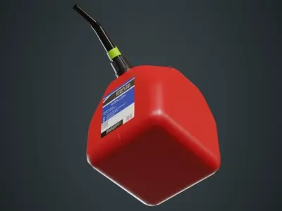 Fuel Can 5A Low-poly 3D model