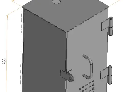 Gas collection cabinet 3D model