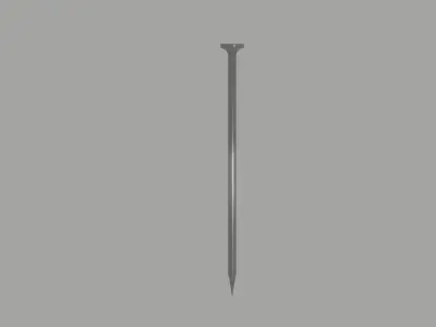 Nail low poly Low-poly 3D model