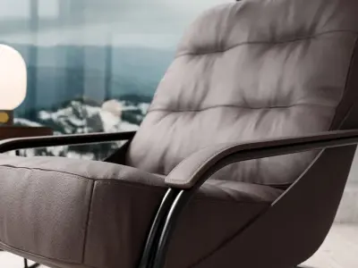  Replica Zanotta Brawn Armchair Model, Black  purchase
