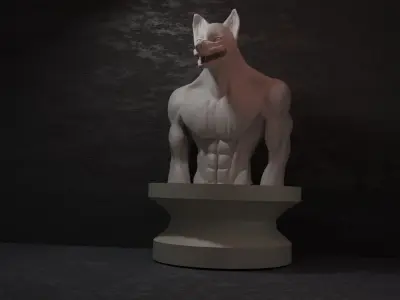 Statuedog Model 3D model