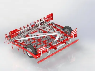 WG 0020 - Tine harrow 300 3D model