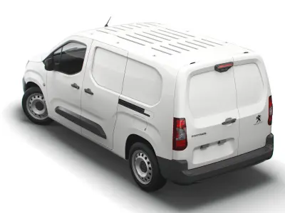 Peugeot Partner UK-spec Professional Crew Van 2020 3D model