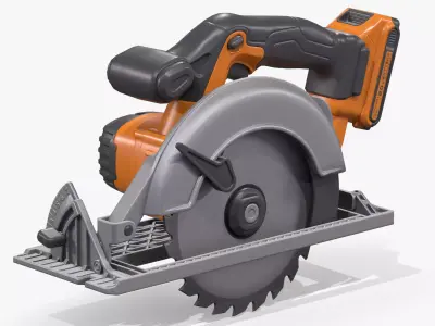 Circular Saw Low-poly 3D model buy