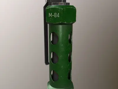 FLASHBANG MODEL plastic bottle with holes Free low-poly 3D model