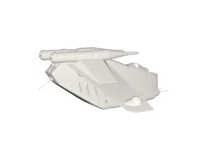Spaceship concept 3D model buy