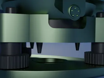 Scanstation C10 - Low poly 3D model Low-poly 3D model