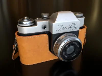 Camera Zenit 3M Low-poly 3D model