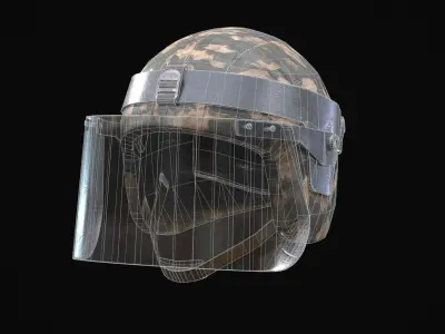 Helmet Kiver-M LP - PBR 3D model Game Ready Low-poly 3D model