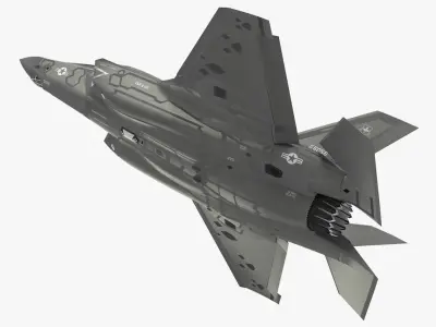 Stealth Multirole Fighter F 35 Lightning II Rigged 3D model
