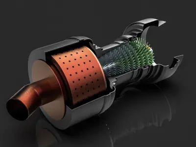 turbo turbine 3D model purchase