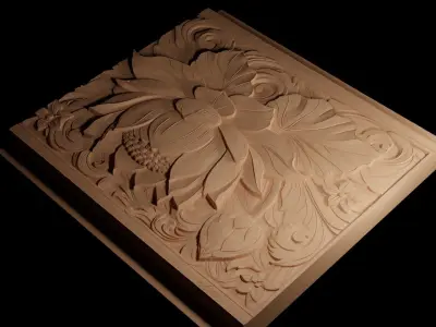 Lotus CNC 3d Print High Relief Sand Casting 3D print model buy