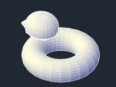 Rubber Ducky Pool Float 3D model