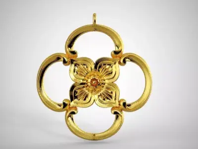 Clover Pendant 3D print model