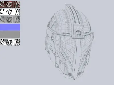 Sci fi Helmet 3D model purchase