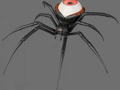 Spider Black Widow 3D model purchase