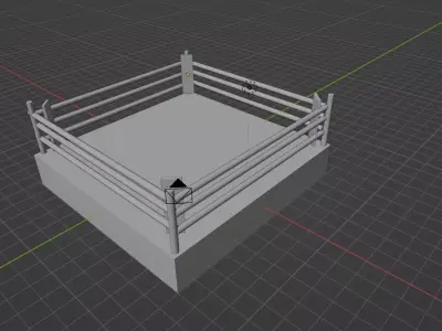 Boxing ring Free 3D model