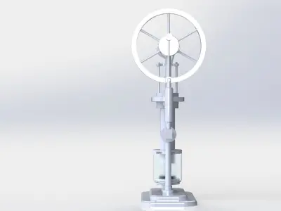 solidworks stirling hot air engine  3D model