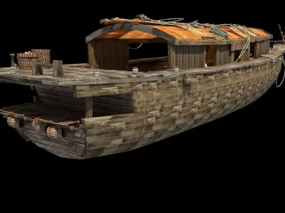 Chinese Fishing boat 3D model