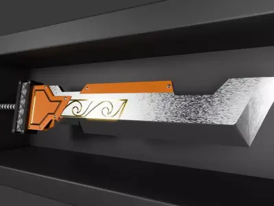 Upgraded Giant Sword Low-poly 3D model